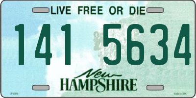 NH license plate 1415634