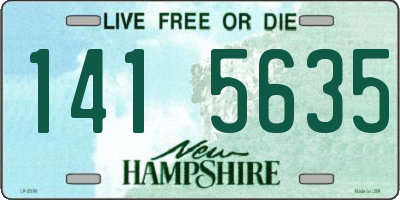 NH license plate 1415635
