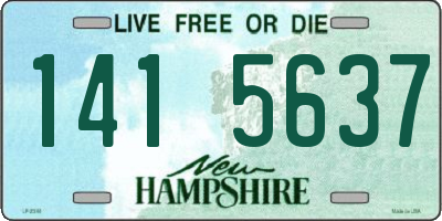NH license plate 1415637