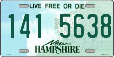 NH license plate 1415638