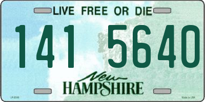 NH license plate 1415640