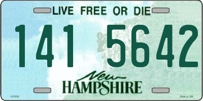NH license plate 1415642