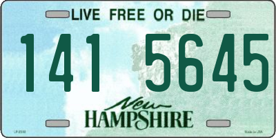 NH license plate 1415645