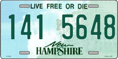 NH license plate 1415648