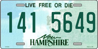 NH license plate 1415649