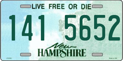 NH license plate 1415652
