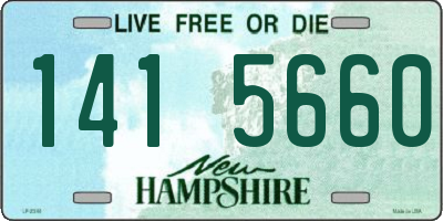 NH license plate 1415660