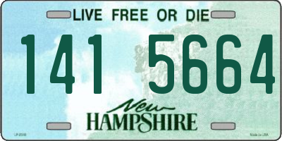 NH license plate 1415664