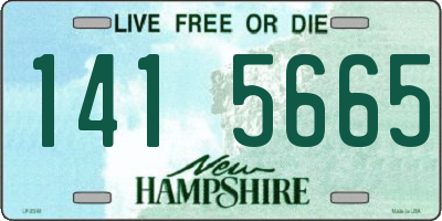 NH license plate 1415665