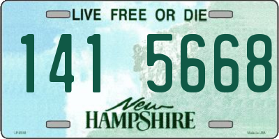 NH license plate 1415668
