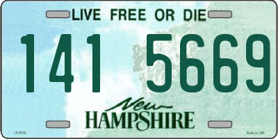 NH license plate 1415669