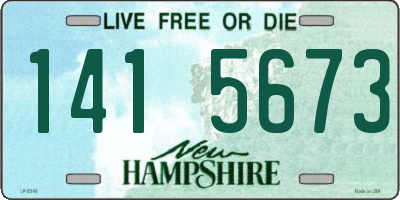 NH license plate 1415673