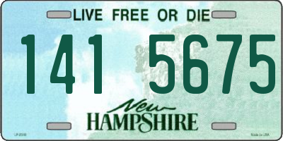 NH license plate 1415675