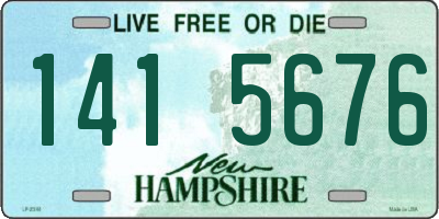 NH license plate 1415676
