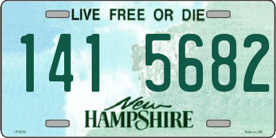 NH license plate 1415682