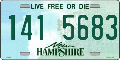 NH license plate 1415683