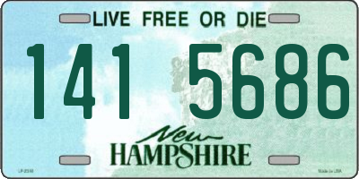 NH license plate 1415686