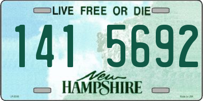 NH license plate 1415692