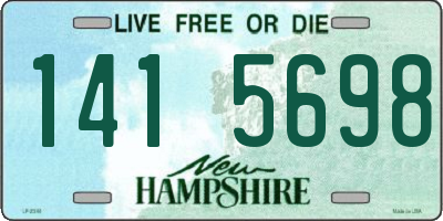 NH license plate 1415698