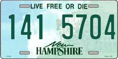 NH license plate 1415704