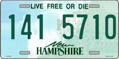 NH license plate 1415710
