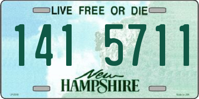 NH license plate 1415711