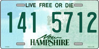 NH license plate 1415712