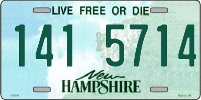 NH license plate 1415714