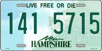 NH license plate 1415715