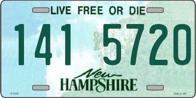 NH license plate 1415720