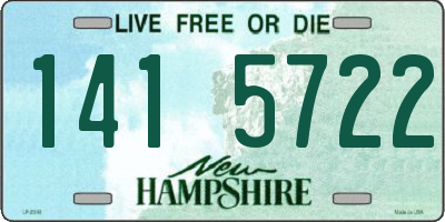 NH license plate 1415722