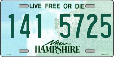 NH license plate 1415725