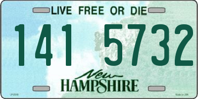 NH license plate 1415732