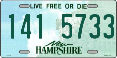 NH license plate 1415733