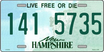 NH license plate 1415735