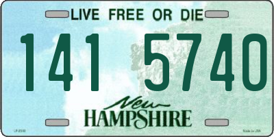 NH license plate 1415740