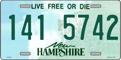 NH license plate 1415742