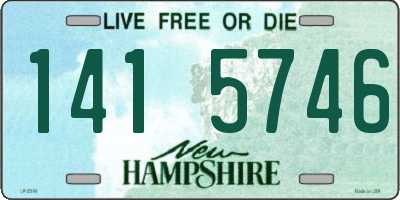 NH license plate 1415746
