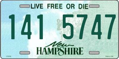 NH license plate 1415747