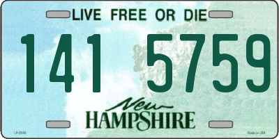 NH license plate 1415759