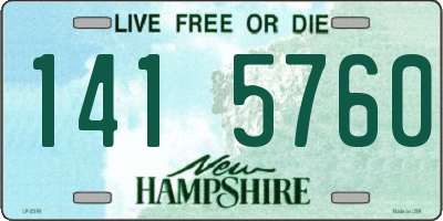 NH license plate 1415760