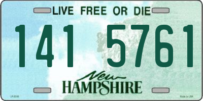 NH license plate 1415761
