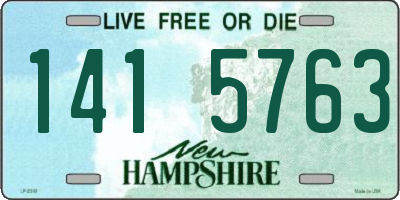 NH license plate 1415763