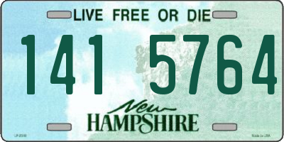 NH license plate 1415764