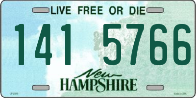 NH license plate 1415766