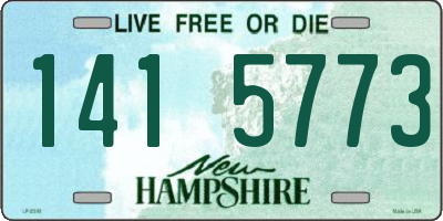 NH license plate 1415773