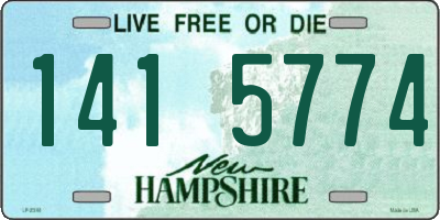 NH license plate 1415774