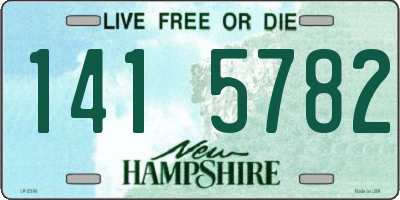NH license plate 1415782