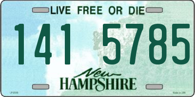 NH license plate 1415785