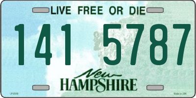 NH license plate 1415787